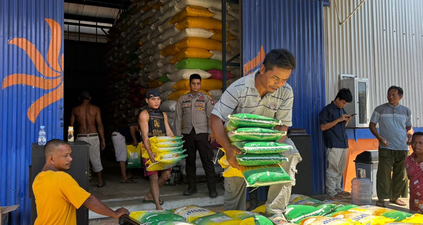 Stok Beras Aman, 5 Ton PSHP Tiba di Polres Kayong Utara