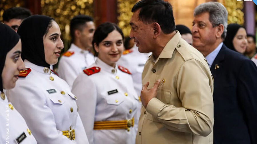Menhan Sjafrie Beri Pengarahan 44 Kadet Palestina di Unhan, Minta Semangat Belajar