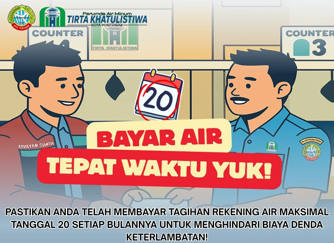 4 Cara Bayar Tagihan PDAM Tirta Khatulistiwa Pontianak (Online dan Offline)