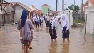 Banjir Rob Rendam Desa Prapag Lor Brebes, 2.378 KK Terdampak Genangan