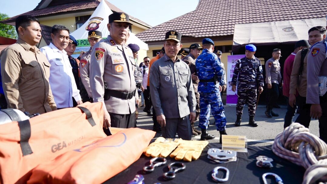 Hadapi Musim Hujan dan La Nina, Polda Kalbar Gelar Apel Kesiapsiagaan Bencana Hidrometeorologi