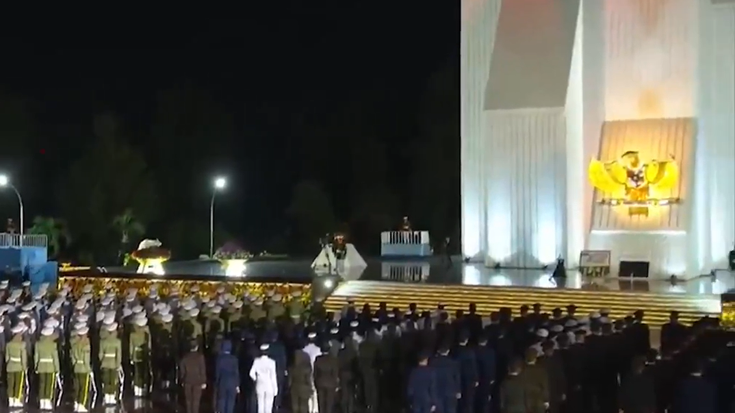 Pimpin Renungan Suci di Kalibata, Prabowo: Jangan Lupakan Jasa Pahlawan
