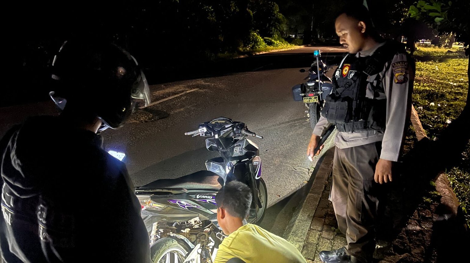 Razia Knalpot Brong Warnai Malam Minggu di Kayong Utara, Remaja di Bawah Umur Dipulangkan