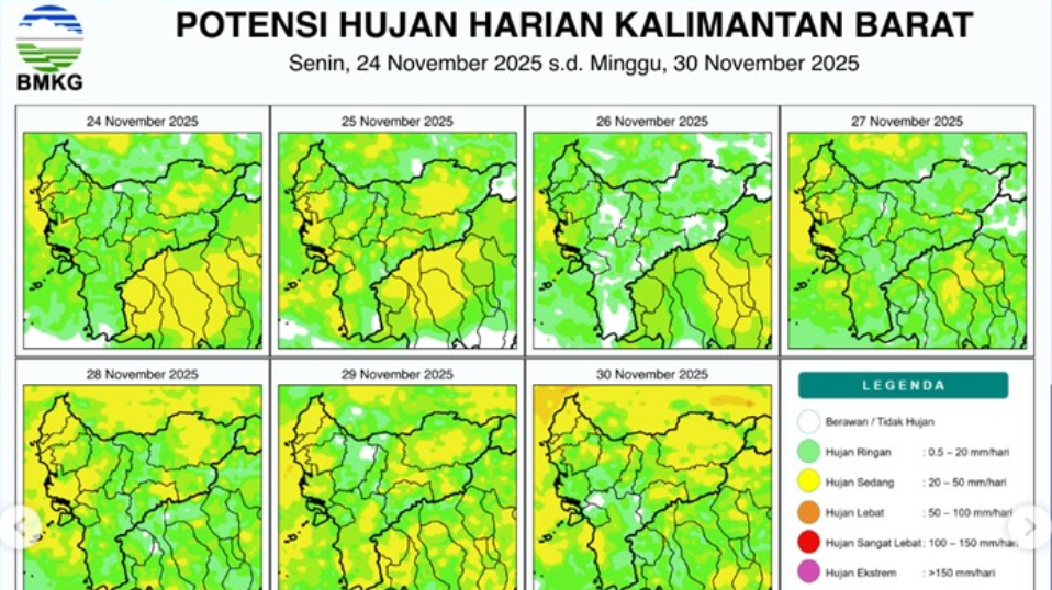 Cuaca Kalbar Sepekan ke Depan: Siaga Payung, Tapi Waspada Api Masih Mengintai