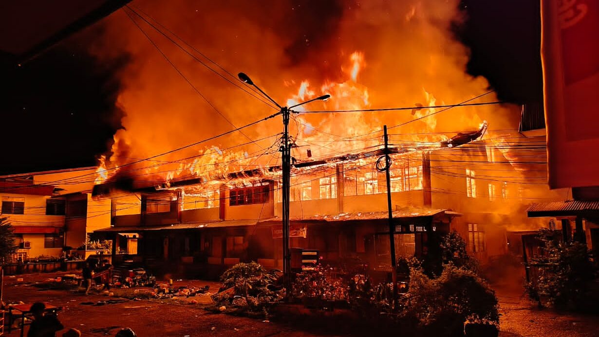 12 Ruko di Putussibau Ludes Terbakar, Titik Panas Terpantau Nihil