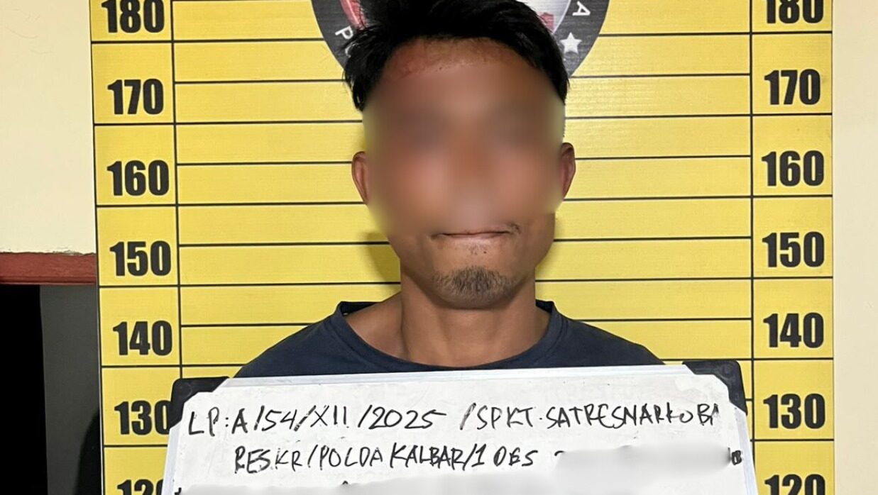Kembali Terjerat Narkoba, Mantan Pasien Rehabilitasi di Kubu Raya Ditangkap Bawa 0,30 Gram Sabu
