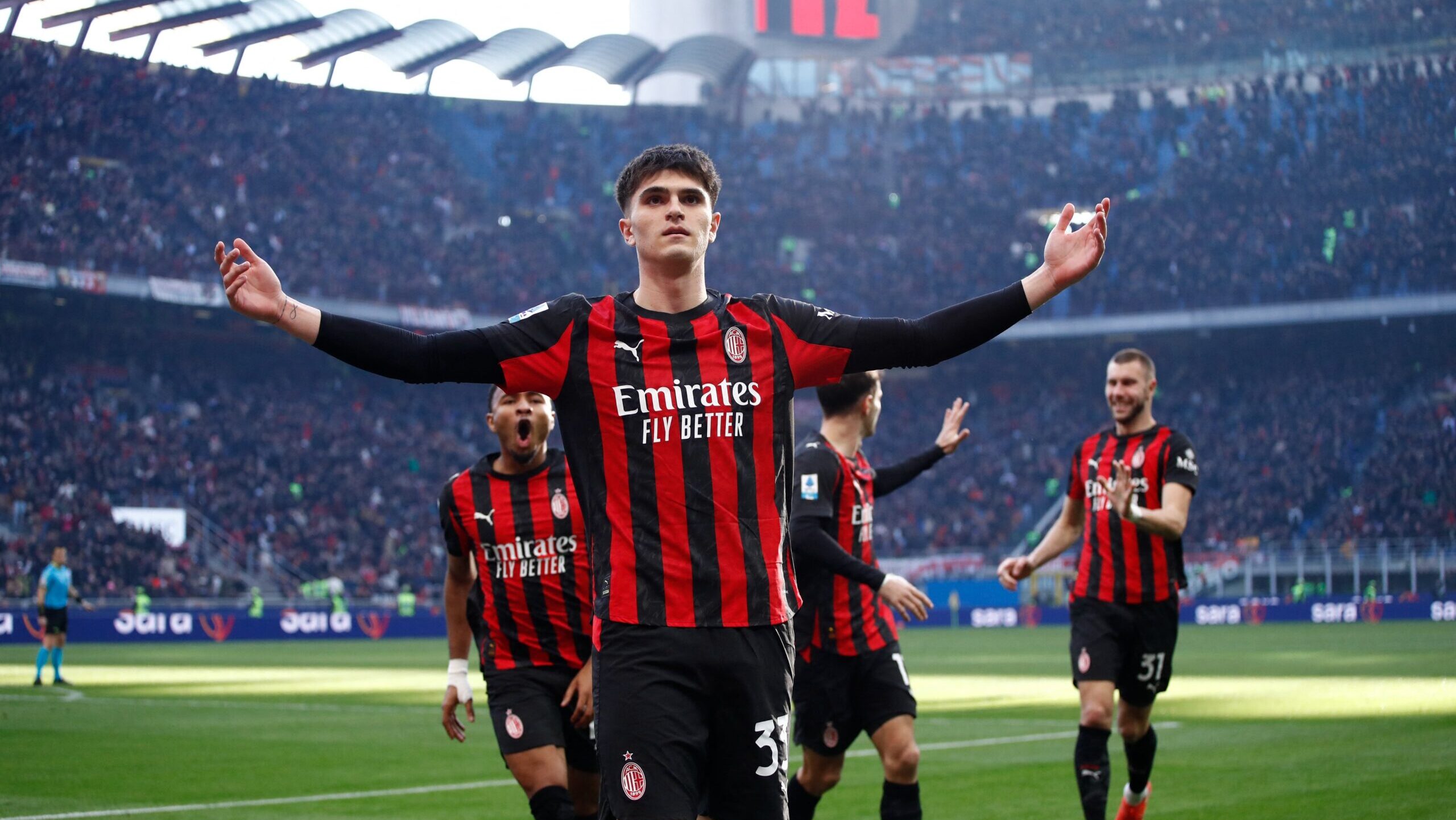Drama Empat Gol! AC Milan vs Sassuolo Tuntas 2-2, Bartesaghi Brace Dibalas Lauriente