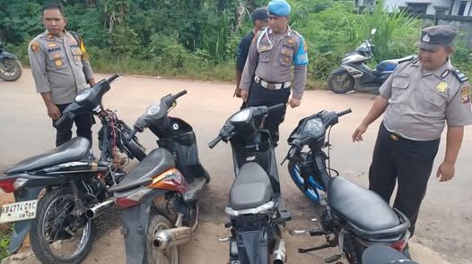 Resahkan Warga, 27 Unit Sepeda Motor Knalpot Brong Diamankan Polsek Tumbang Titi