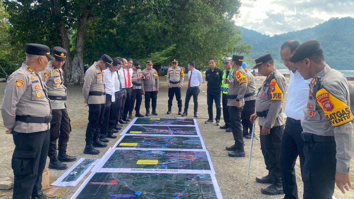 Matangkan Pengamanan Nataru, Polres Kayong Utara Gelar TFG Operasi Lilin Kapuas 2025
