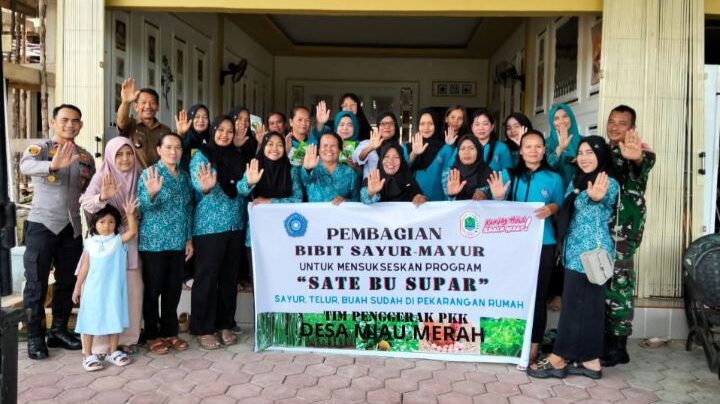 Dukung Asta Cita, Polsek Silat Hilir Apresiasi Peluncuran Program SATE BU SUPAR di Desa Miau Merah