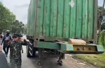 Dua Nyawa Melayang Akibat Parkir Liar Kontainer di Kubu Raya