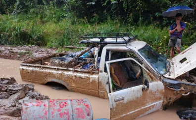 Belasan Desa di Nunukan Terisolasi Imbas Akses Jalan Putus Tertimbun Longsor