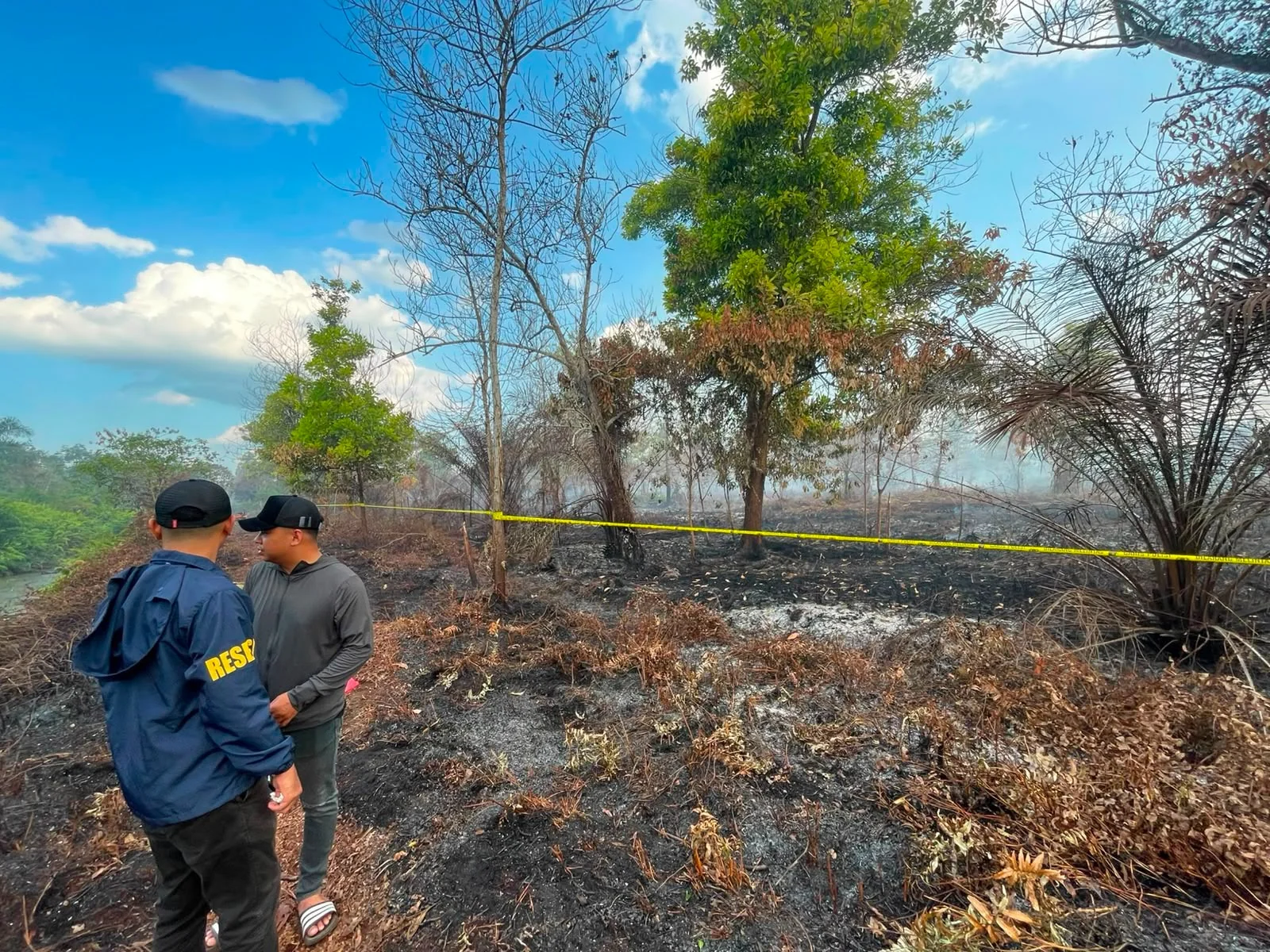 Polres Kubu Raya Sita 2 Hektare Lahan Karhutla di Parit Baru