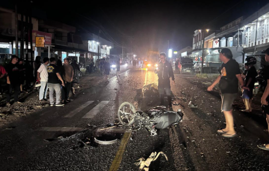Kecelakaan Maut di Pasar Sosok Sanggau, Pengendara Motor Remaja Tewas Dihantam Truk