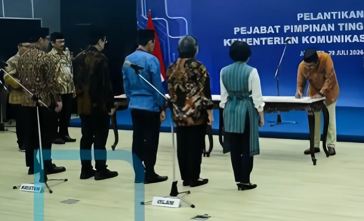 Komdigi Lantik Lima Pejabat Baru, Perkuat Pengembangan AI dan Transformasi Layanan Digital