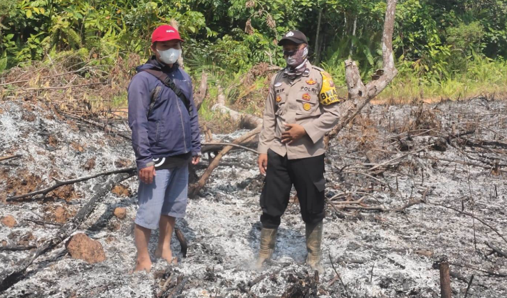 Hotspot Karhutla di Meliau Terdeteksi BMKG, Polisi Pastikan Bekas Pembukaan Lahan Warga Sudah Padam