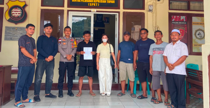 Pria yang Acungkan Parang di Kebun Berakhir Damai, Polsek Sekayam Terapkan Restorative Justice