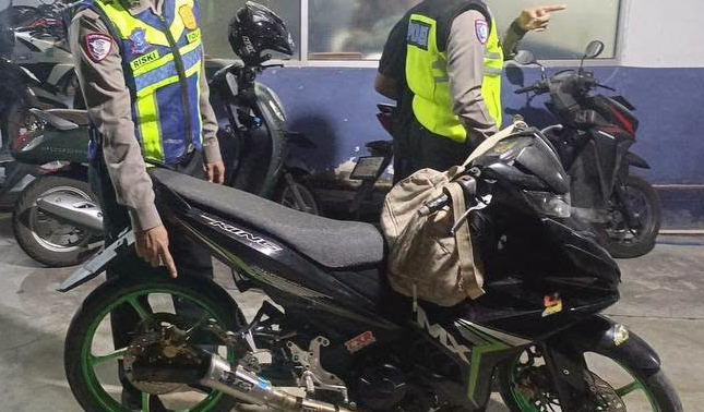 Razia di Tiga Jalur Utama, Polisi Sita 14 Motor Knalpot Brong di Sekadau