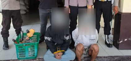 Dua Terduga Pelaku Pencurian Ditangkap di Jawai Selatan Sambas