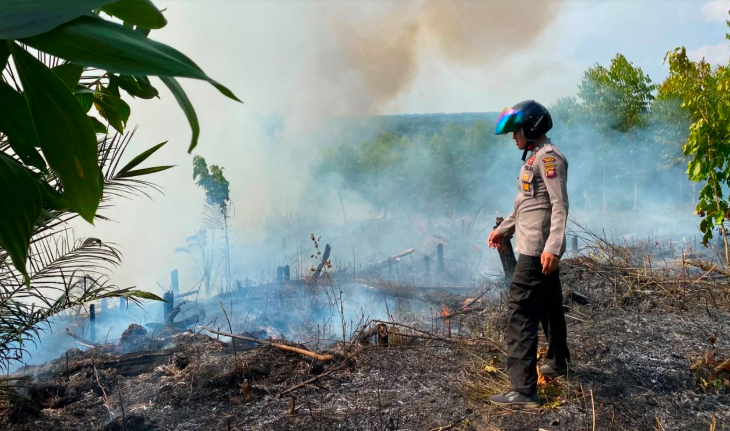 Titik Panas Muncul di Kapuas, Polisi Pastikan Kondisi Lahan
