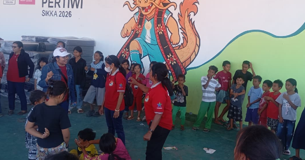 Trauma Healing Digelar untuk Anak-anak Pengungsi di Sikka