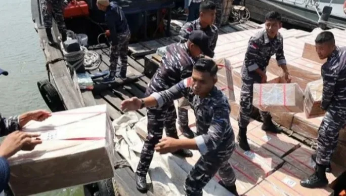 Kapal Bawa 2,6 Ton Narkoba Cair Ternyata Angkut 1,5 Juta Rokok Ilegal