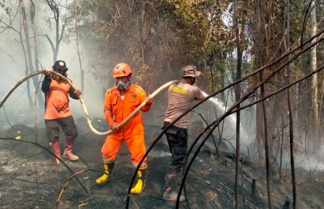 Lahan 1,3 Hektare di Sabang Merah Terbakar, Petugas Kesulitan Air