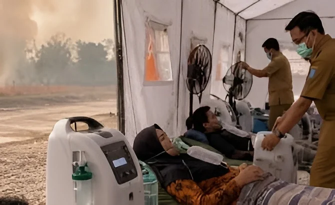 Kabut Asap Karhutla Makin Mengganggu, Rumah Oksigen Disiapkan untuk Warga Kalsel