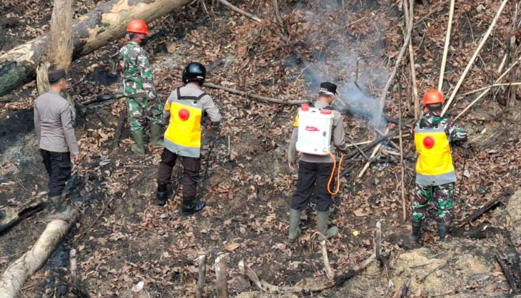 Titik Hot Spot Akibat Sisa Api Pembukaan Lahan Ditemukan di Entikong