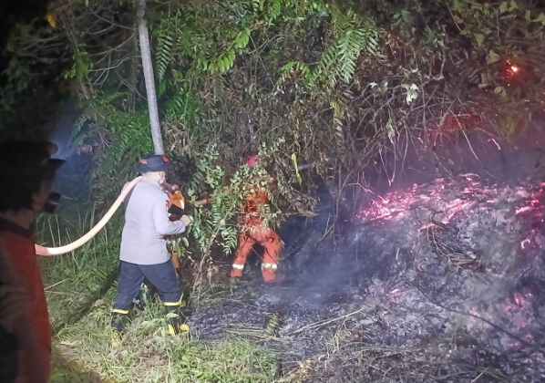 Kebakaran Lahan Melanda Kawasan Sungai Sengkuang Sanggau