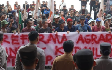Tuntut Keadilan Sengketa Pertanahan, Serikat Petani Datangi Gedung Pelayanan Satu Atap Kapuas Hulu