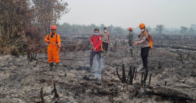 Aplikasi BRIN Tangkap Titik Panas di Sekayam, Petugas Temukan Lahan Bekas Bakar