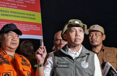 Tim Gabungan Temukan Alat Berat dan Kebun Sawit di Lahan Terbakar Ketapang