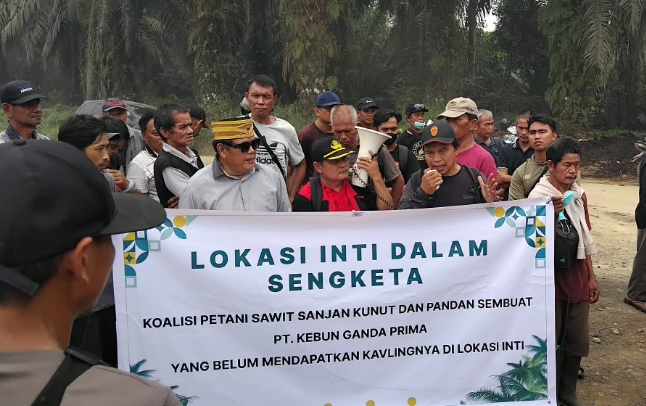 Tuntut Hak Kavling Perkebunan, Koalisi Petani Sanjan Kunut dan Pandan Sembuat Duduki Area PT KGP