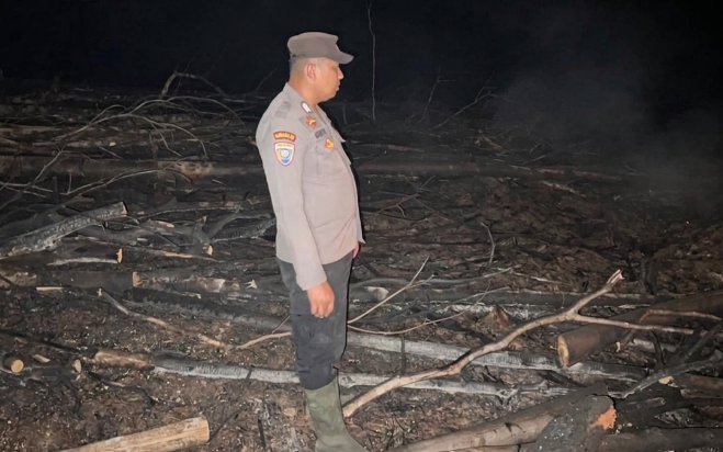 Lahan Petani di Toba Sanggau Hangus Terbakar, Polisi Usut Indikasi Unsur Pidana Karhutla