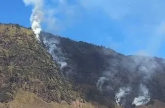 Kebakaran Makin Meluas, Wisata Gunung Bromo Ditutup Total