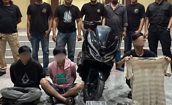 37 Meteran Air PDAM Tirta Raya Hilang, Tiga Terduga Pelaku Diamankan Jatanras Polres Kubu Raya