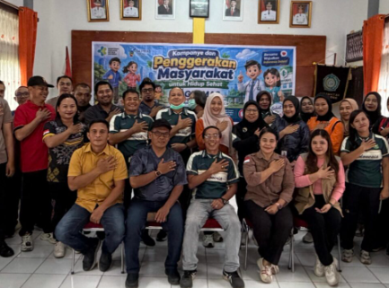 Kampanye Germas di Entikong Soroti Kebiasaan Hidup Bersih dan Sehat di Masyarakat
