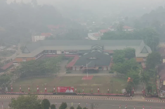 Kabut Asap Masih Selimuti Sanggau, Opsi Belajar dari Rumah untuk Siswa Kembali Dikaji