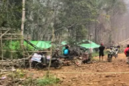 Dua Pondok PETI Ditemukan di TWA Gunung Asuansang Sambas, 10 Orang Diberi Surat Pernyataan