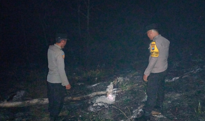 Tiga Hotspot di Kembayan Sanggau Ternyata Berada dalam Satu Hamparan Lahan Terbakar