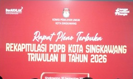 1.697 Pemilih Baru Masuk Data Singkawang, 1.393 Pemilih Dinyatakan TMS