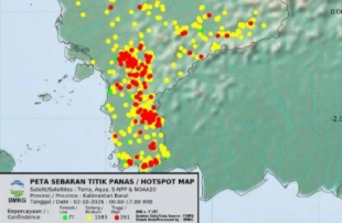 Hotspot di Ketapang Terus Melonjak, BMKG Catat 247 Titik Panas hingga 2 Oktober 2026