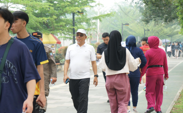 Hampir Dua Bulan Ditutup karena Asap, CFD Pontianak Kembali Dibuka dan Dipadati Warga