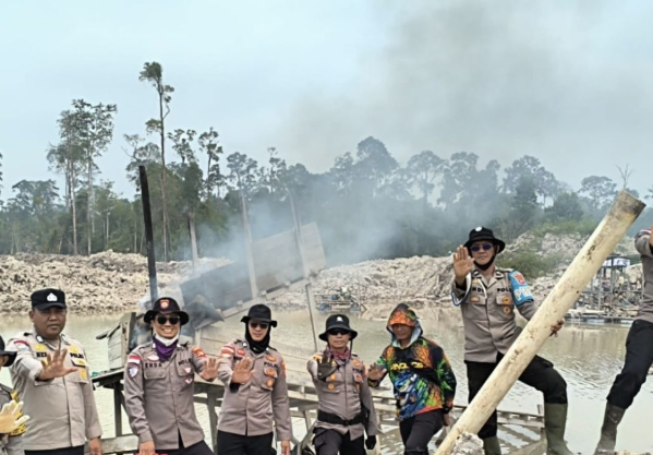 Polsek Boyan Tanjung Cek Dugaan Penambangan Emas Ilegal