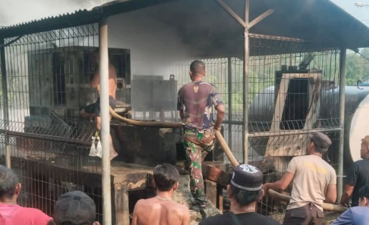 Dua Mesin Tower Indosat Terbakar di Kapuas Hulu, Kerugian Ditaksir Rp90 Juta
