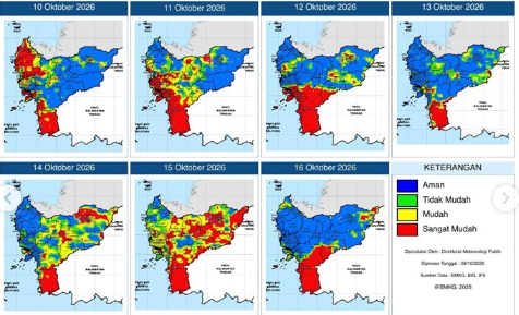 622 Titik Panas Terdeteksi di Kalbar, Risiko Karhutla Masih Tinggi hingga Pertengahan Oktober
