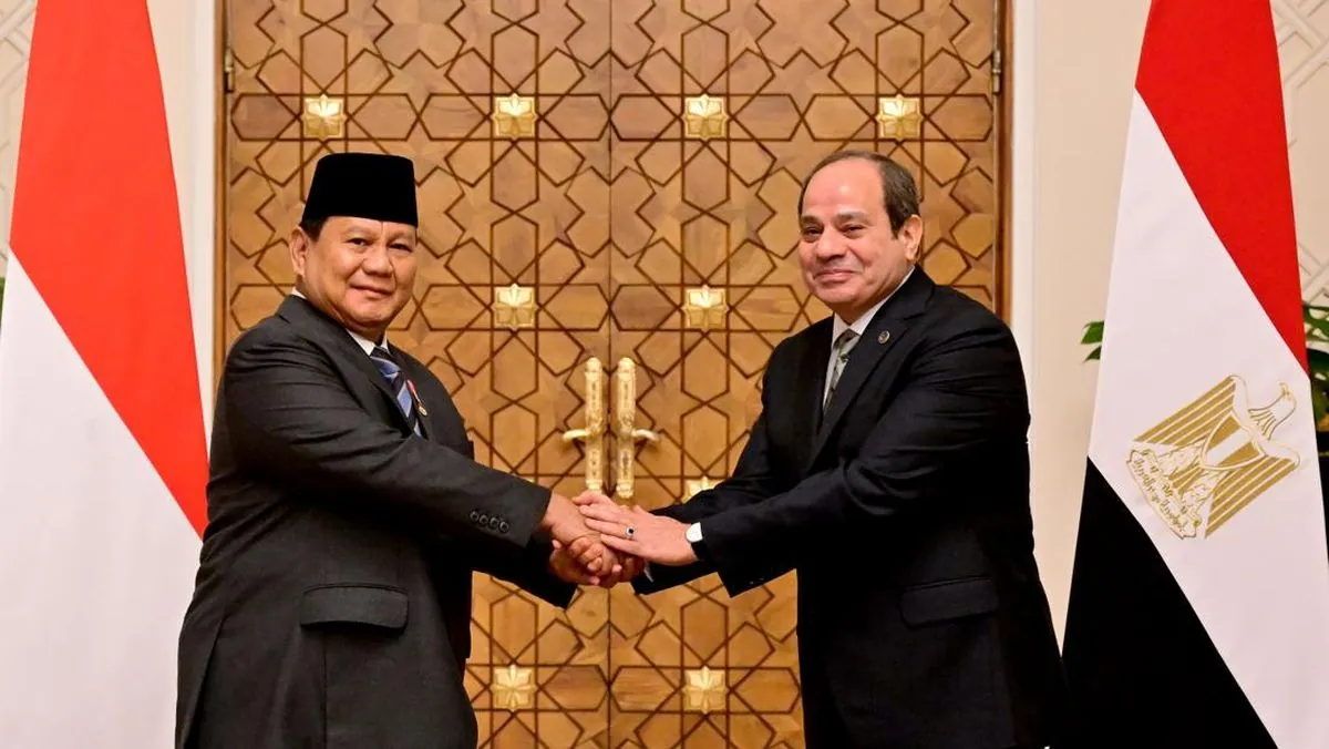 Presiden Mesir Dijadwalkan Bertemu Prabowo Hari Ini,  Bahas Kerja Sama Strategis