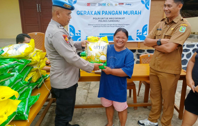 Dua Ton Beras SPHP Ludes di Beduai Sanggau, 400 Paket Terjual dalam GPM