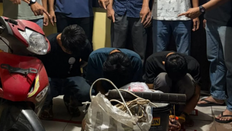 Tiga Pemuda Ditangkap atas Dugaan Pencurian di Kantor Dinsos Lama Mempawah